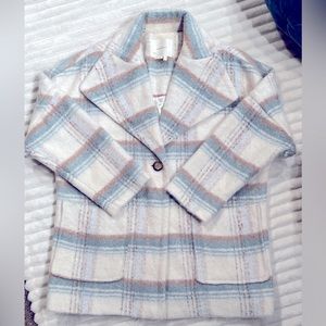 Anthropologie Elsa Plaid Coat. EUC. Fully lined.